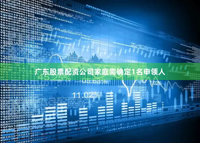 广东股票配资公司家庭需确定1名申领人